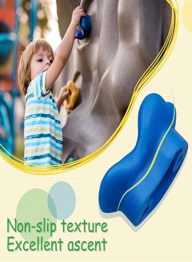 REZNOR مجموعة أحجار تسلق الصخور الكبيرة متعددة الأحجام من ريزنور للأطفال والكبار، مناسبة لجدران ملاعب الأطفال/الكتل الخشبية، عبوة من 18 قطعة - Image 2